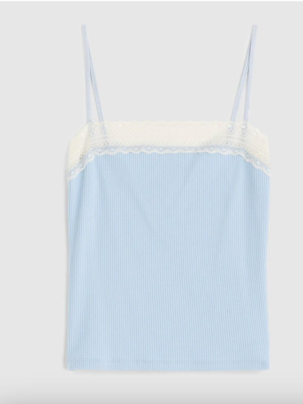 NWT Madewell Lace-Trim Square-Neck Tank